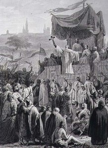 अलेक्जेंड्रे मैरी कॉलिन (1798-1875) (उत्कीर्णन) द्वारा उकेरी गई दूसरी धर्मयुद्ध का प्रचार द्वारा एमिल (बाद) साइनॉल
