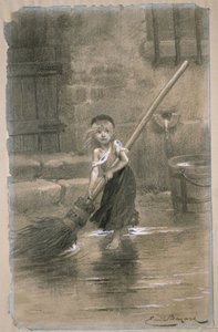 Cosette। 1862 में विक्टर ह्यूगो द्वारा लेस मिसरेबल्स से चित्रण