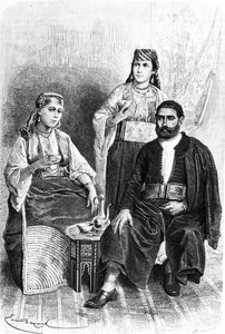 यहूदी पुरुष और टंगियर्स की महिला, 1878 द्वारा एमिल एंटोनी बेयर्ड