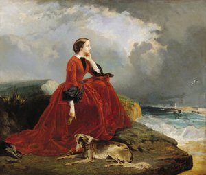 Biarritz में महारानी यूजिनी 1826-1920। द्वारा एमिल डिफॉन्ड्स