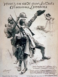 1916 के एलेस और लोरेन के सैनिकों की सहायता के लिए आओ द्वारा एमिल फ्रेंट