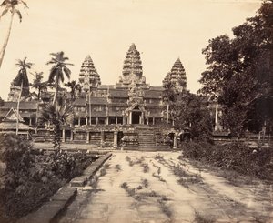 ग्रेट पैगोडा का पश्चिमी पहलू, 1866। द्वारा एमिल गसेल