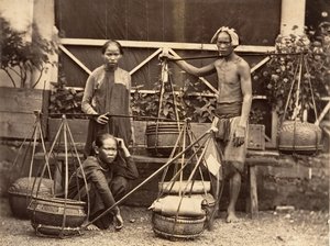 फल व्यापारी, कोचिनचिना, 1866। द्वारा एमिल गसेल