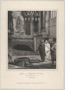 राफेल का मकबरा, 14 सितंबर, 1833, पेंटहोन, रोम, 1833 खोला गया। द्वारा एमिल जीन होरेस वर्नेट