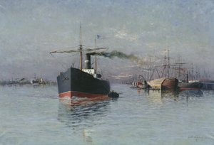 डनकर्क का महान डॉक, 1890 द्वारा एमिल माइलार्ड
