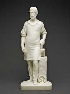मशीनिस्ट, c.1859 (मार्बल) द्वारा एम्मा स्टीबिन्स