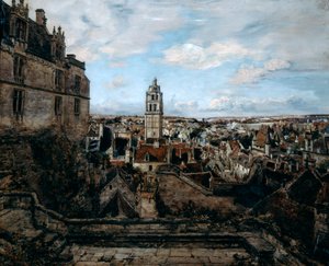 1884 में कैसल Loches की छत से देखें द्वारा इमैनुएल लांसियर