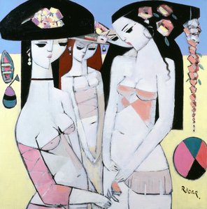 बोवी, बोट एंड बॉल, 2008 (कैनवास पर तेल)