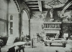 9 मेलबरी रोड: ड्राइंग रूम, 1890 द्वारा अंग्रेजी फोटोग्राफर