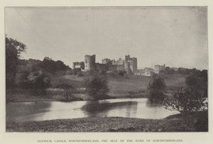 Alnwick Castle, नॉर्थम्बरलैंड, नॉर्थम्बरलैंड के ड्यूक की सीट द्वारा अंग्रेजी फोटोग्राफर