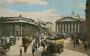 बैंक ऑफ इंग्लैंड, लंदन। 1913 में पोस्टकार्ड भेजा गया। द्वारा अंग्रेजी फोटोग्राफर