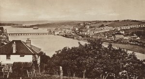 Upcott से Bideford, उत्तर की ओर देख रहे हैं (b/w फोटो) द्वारा अंग्रेजी फोटोग्राफर