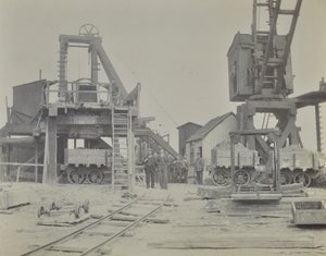 ब्लैकवॉल सुरंग: 1893 की सुरंग के निर्माण के दौरान शाफ्ट और श्रमिक द्वारा अंग्रेजी फोटोग्राफर