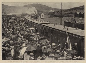 Boer Reinforcements, प्रिटोरिया टाउन कमांडो मोर्चा के लिए रवाना द्वारा अंग्रेजी फोटोग्राफर