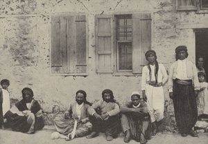 मछुआरे अपना जाल, तिबरियास बनाते हैं द्वारा अंग्रेजी फोटोग्राफर