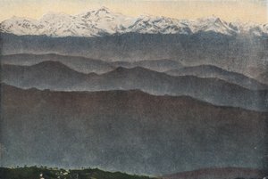 हिमालय पर्वत (रंगीन फोटो) द्वारा अंग्रेजी फोटोग्राफर