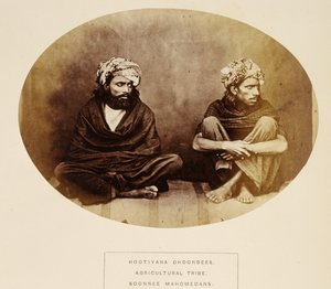 जे। फोर्ब्स वॉटसन द्वारा हूटियाना धोंडिस, कृषि जनजाति, सोन्नी महोमेदान, मुल्तान, द पीपुल्स ऑफ इंडिया से, 1868 (एल्बम प्रिंट) प्रकाशित