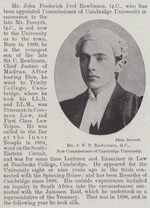 श्री JFP Rawlinson, QC, कैम्ब्रिज विश्वविद्यालय के नए आयुक्त द्वारा अंग्रेजी फोटोग्राफर