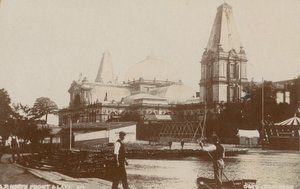 नॉर्थ फ्रंट und लेक, एलेक्जेंड्रा पैलेस द्वारा अंग्रेजी फोटोग्राफर