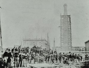 दक्षिणी बहिर्वाह सीवर, क्रॉसनेस: साइट पर गणमान्य व्यक्ति, 1865 द्वारा अंग्रेजी फोटोग्राफर