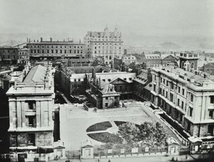 सेंट थॉमस अस्पताल: 1862 का बाहरी दृश्य द्वारा अंग्रेजी फोटोग्राफर