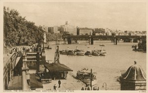 वेस्टमिंस्टर ब्रिज स्टेप्स, लंदन से तटबंध द्वारा अंग्रेजी फोटोग्राफर