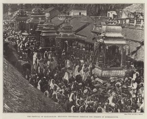 महाकम् का महोत्सव, कोम्बकोनम की सड़कों के माध्यम से धार्मिक जुलूस द्वारा अंग्रेजी फोटोग्राफर