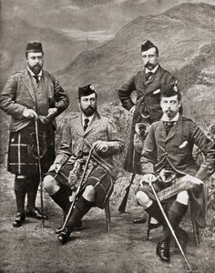 द फोर प्रिंसेस, 1881 (bw फोटो)