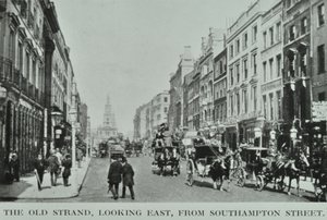 ओल्ड स्ट्रैंड, साउथेम्प्टन स्ट्रीट से पूर्व की ओर देख रहा है, c.1890 द्वारा अंग्रेजी फोटोग्राफर