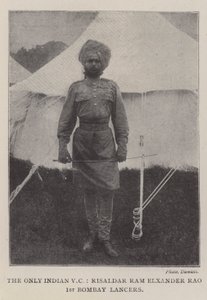 द ओनली इंडियन वीसी, रिसालदार राम एल्क्सेंडर राव, पहले बॉम्बे लांसर्स द्वारा अंग्रेजी फोटोग्राफर