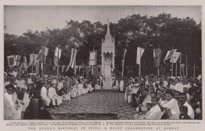 भारत में क्वींस जन्मदिन, बॉम्बे में एक हिंदू उत्सव द्वारा अंग्रेजी फोटोग्राफर