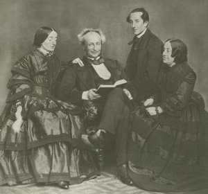 विक्टोरियन परिवार समूह, 1857 द्वारा अंग्रेजी फोटोग्राफर