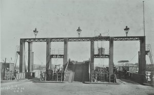 वूलविच फेरी का दृश्य, 1896 द्वारा अंग्रेजी फोटोग्राफर
