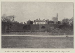 Walmer Castle, Kent, Cinque Ports के लॉर्ड वार्डन का आधिकारिक निवास द्वारा अंग्रेजी फोटोग्राफर