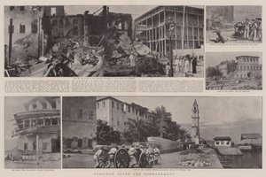 बमबारी के बाद जंजीबार द्वारा अंग्रेजी फोटोग्राफर
