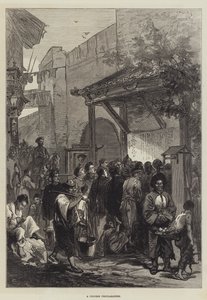 एक चीनी उद्घोषणा (उत्कीर्णन) द्वारा अंग्रेजी स्कूल