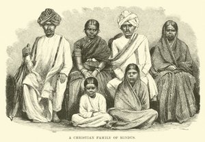 हिंदुओं का एक ईसाई परिवार द्वारा अंग्रेजी स्कूल