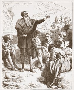 एक कॉन्वेंटिकल: हिल-साइड में पूजा, जेम्स एइटकेन वायली (1808-1890), पब द्वारा प्रोटेस्टेंटवाद के इतिहास से चित्रण 1878 द्वारा अंग्रेजी स्कूल