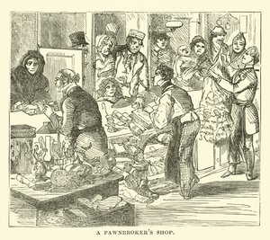 एक Pawnbrokers की दुकान द्वारा अंग्रेजी स्कूल