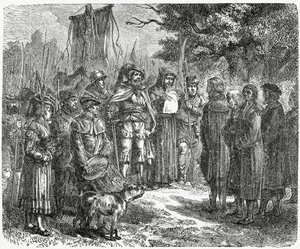 एक रॉबर नाइट, 1882 को श्रद्धांजलि अर्पित करता है द्वारा अंग्रेजी स्कूल