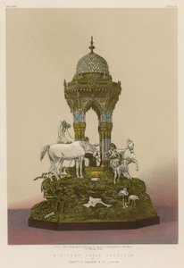 मेसर्स एस गैरार्ड एंड कंपनी, लंदन द्वारा एक सिल्वर टेबल फाउंटेन द्वारा अंग्रेजी स्कूल