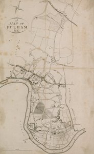 फुलहम, लंदन का नक्शा, 1813