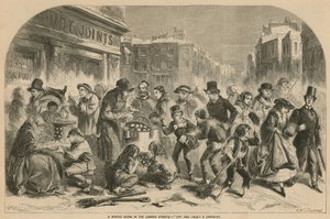 लंदन की सड़कों पर एक सर्दियों का दृश्य - गर्म और ठंडा: एक विपरीत द्वारा अंग्रेजी स्कूल