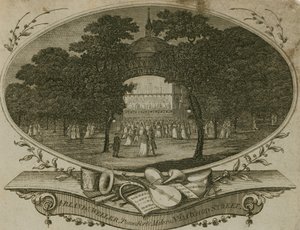 ए ब्लैंड एंड वेलर, पियानोफोर्ते निर्माताओं, 23 ऑक्सफोर्ड स्ट्रीट, लंदन के लिए विज्ञापन द्वारा अंग्रेजी स्कूल