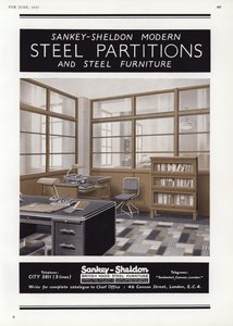 Sankey-Sheldon Steel विभाजन के लिए विज्ञापन, 1937 द्वारा अंग्रेजी स्कूल