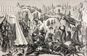 हेस्टिंग्स की लड़ाई के बाद, c.1880 द्वारा अंग्रेजी स्कूल