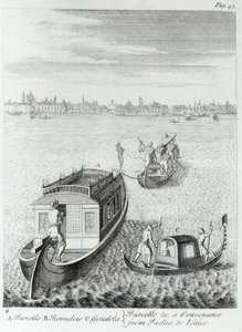 1720 में एडवर्ड राइट द्वारा 1720-22 के वर्षों में फ्रांस, इटली आदि के माध्यम से यात्रा में निर्मित कुछ टिप्पणियों से पादुआ, पानी से वेनिस का अनुमोदन करना। द्वारा अंग्रेजी स्कूल