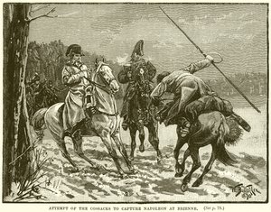Brienne पर नेपोलियन को पकड़ने के लिए Cossacks का प्रयास द्वारा अंग्रेजी स्कूल