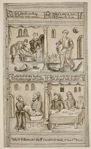 बेकर्स ऑफ यॉर्क, 1595-1596 (सीपिया फोटो) द्वारा अंग्रेजी स्कूल