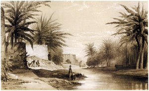 बसरा, सी.1834-37 (ड्राइंग) द्वारा अंग्रेजी स्कूल